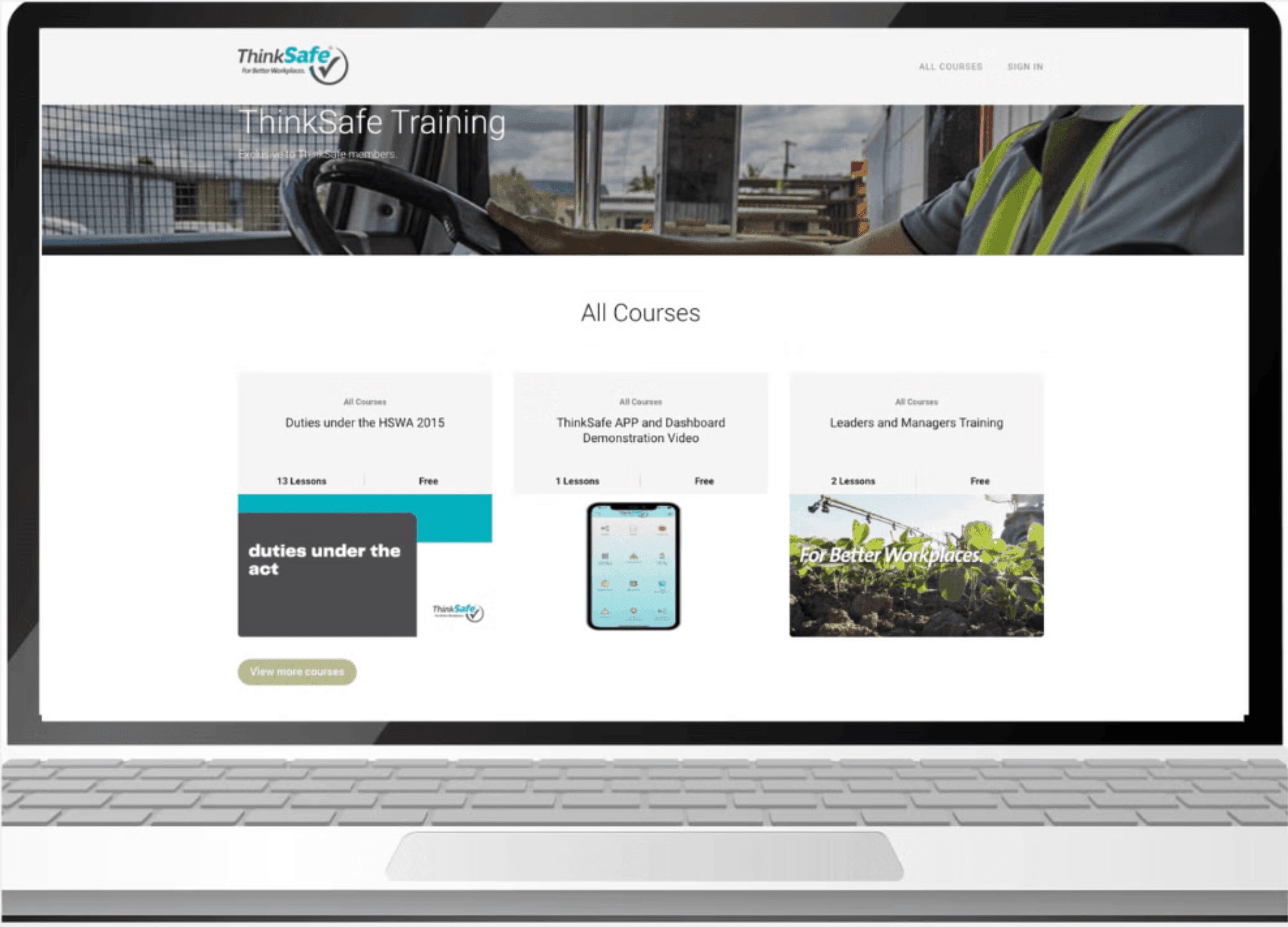 Training dashboard