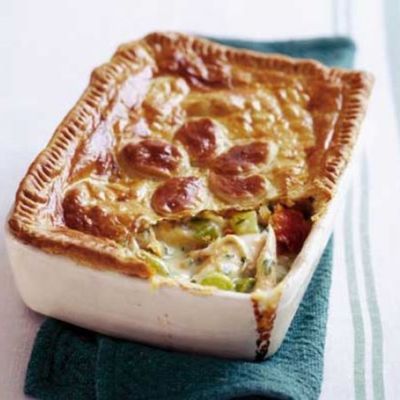 Chicken &amp; Leek Pie for two