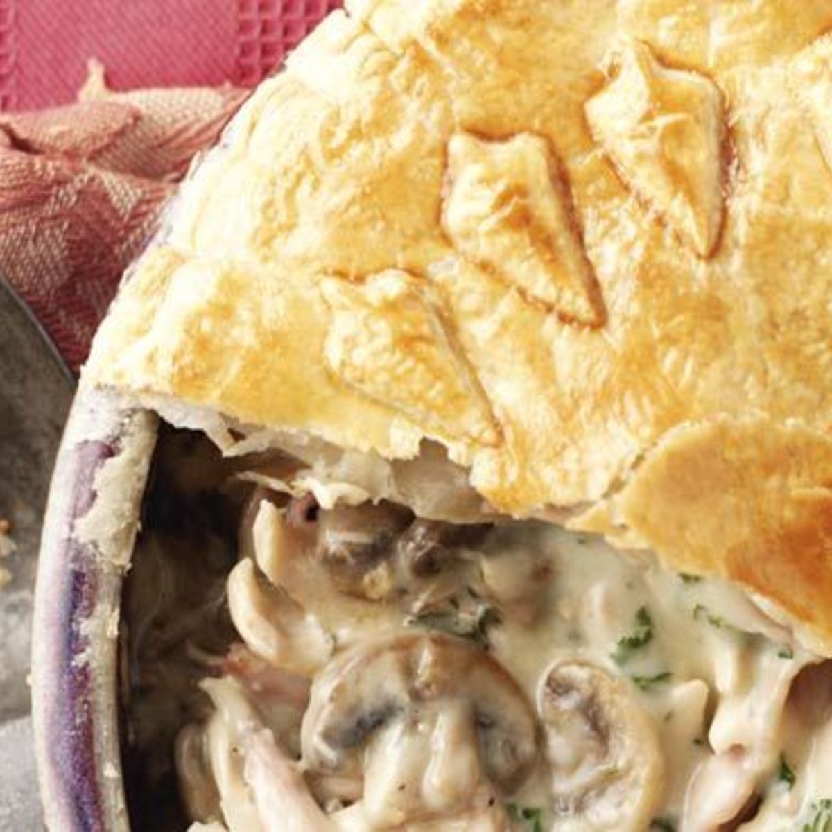 Chicken, Mushroom &amp; Bacon Pie for two
