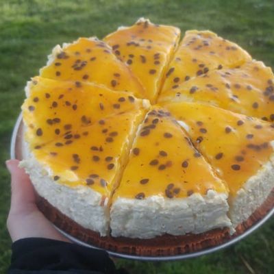 Classic Passionfruit Cheesecake