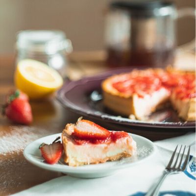 Classic Strawberry  Cheesecake