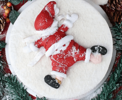 2024 Deluxe Santa Splat Christmas Fruit Cake - 5th Generation Recipe from IntheMix