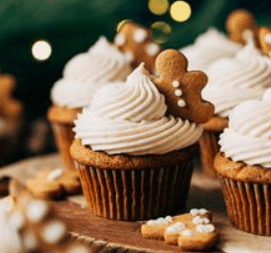 Gingerbread Delight Mini Cupcakes from IntheMix