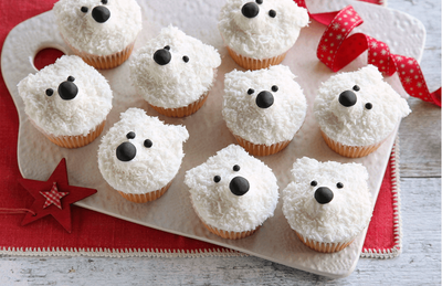 White Christmas Polar Bear Cupcake Collection from IntheMix