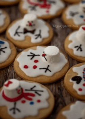 Melting Snowman Delights - Christmas Cookies from IntheMix