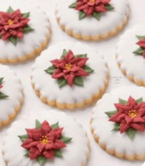 Poinsettia Bliss - Christmas Cookies from IntheMix