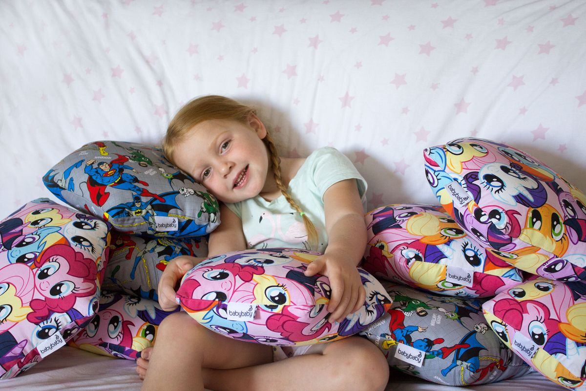 Childrens throw clearance pillows