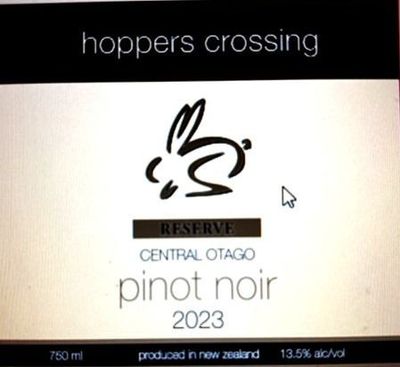 Hoppers Crossing Reserve Pinot Noir Central Otago 2023