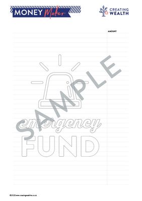 Money Maker Chart - EMERGENCY FUND