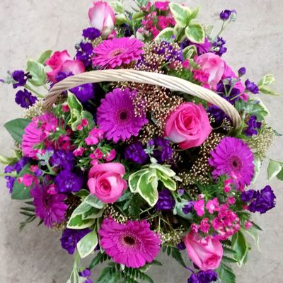 Vintage Flower Basket