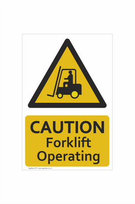 Caution - Forklift Operating