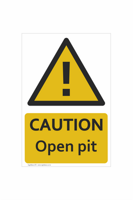Caution - Open Pit