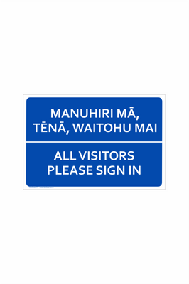 Manuhiri ma, tena, waitohu mai  |  All Visitors Please Sign In