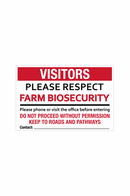 Visitors - Farm Biosecurity