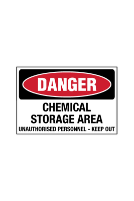 Danger - Chemical Storage Area