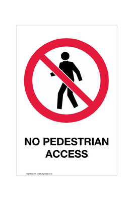 No Pedestrians