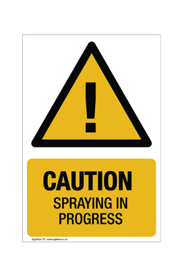 Caution - Spraying In Progress