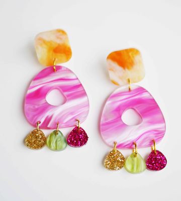 Electra Earring - Magenta