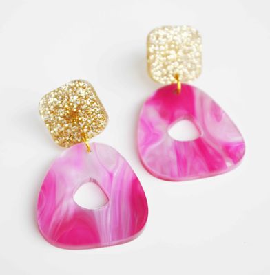 Maia Earring - Magenta