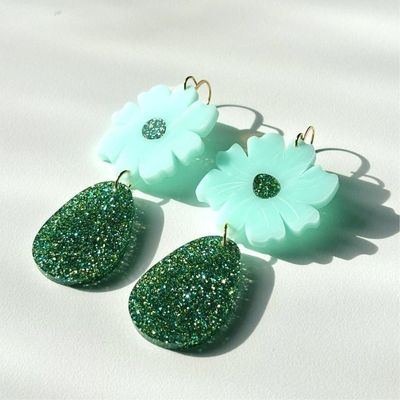 Fiesta Earring - Aqua