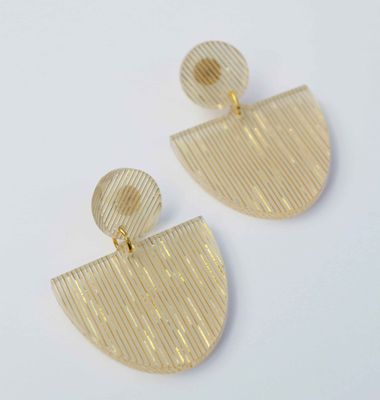 Glow Earring - Gold Thread