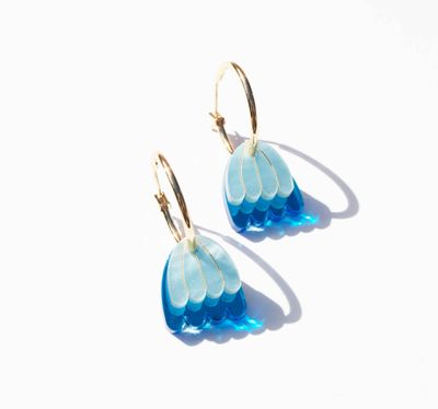 Palm Earring - Blues