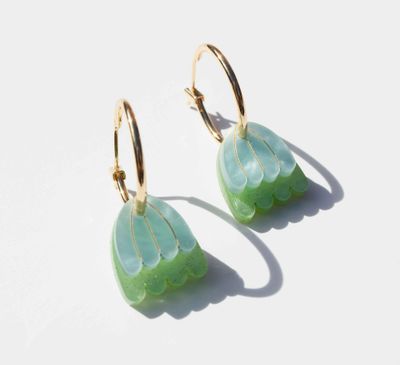 Palm Earring - Ocean