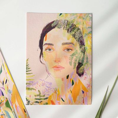 'Fern Girl' Greeting Card