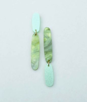 Tango Earring - Ice Blue/Sage