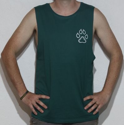 Dog Squad Singlet Pine Green