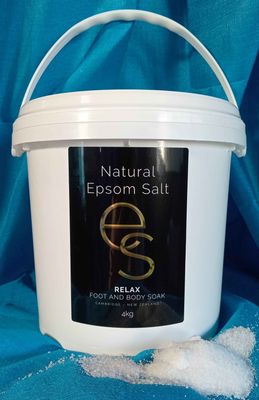 2.-   Bucket of Plain Natural Epsom Salt 4kg