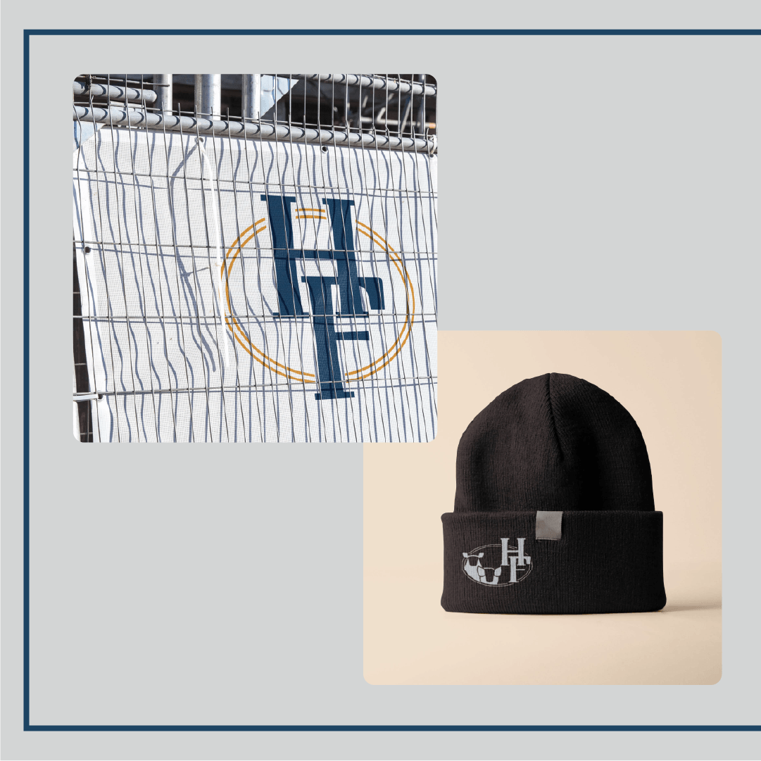 Highgrounds Farming Co logo design and brand identity — graphic design by Scooch Marketing Canterbury