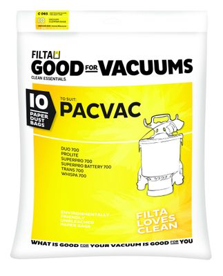 Filta PACVAC Superpro Vacuum  Cleaner  Bags (10 Pack)