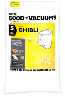 Filta GHIBLI  Microfibre Vacuum Cleaner Bags (5 Pack)