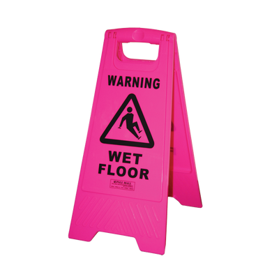 Wet Floor Sign Pink
