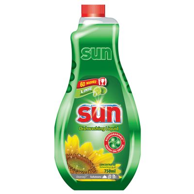 Sun Dishwashing Liquid Lime (750ml)