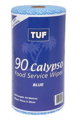 Edco Tuf Calypso Food Service Wipes Roll (Blue)