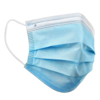 3Ply Non-Woven Blue &amp; White Face Masks