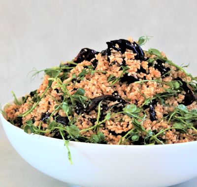 Smokey roast paprika cabbage &amp; rice with a HK dressing