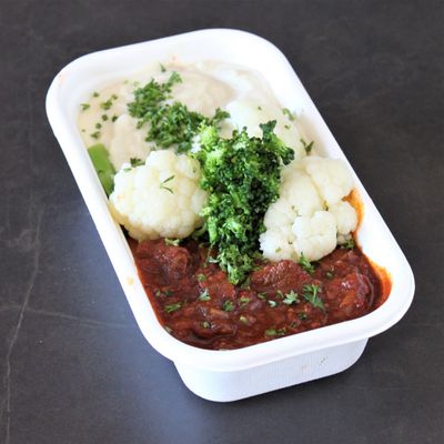 KETO Rich Beef Casserole w Cauliflower Cream
