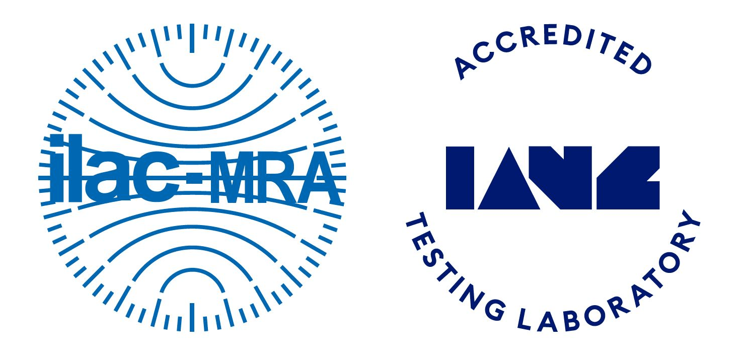 IANZ Accredited Testing Laboratory (Logo)