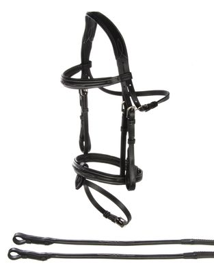 Reyna Riding Fancy Stitched Hanoverian Bridle