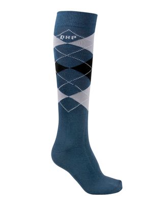 QHP Check Knee Socks