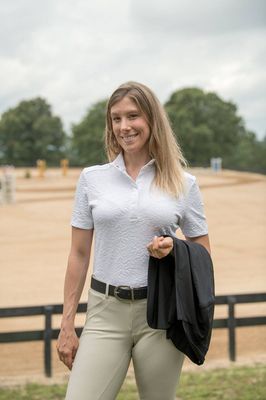 Fits Riding White Rose Show Shirt