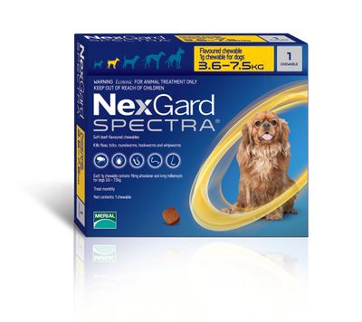 Nexgard Spectra Dog Small Single 3.6-7.5 kg