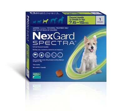 Nexgard Spectra Dog Medium Single 7.6-15 kg