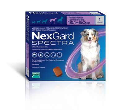 Nexgard Spectra Dog Large Single 15.1-30 kg