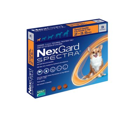 Nexgard Spectra Dog X-small 3-pack 2-3.5 kg