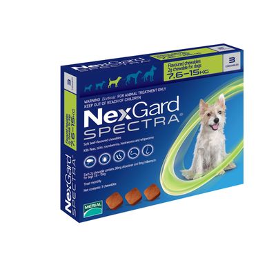 Nexgard Spectra Dog Medium 3-pack 7.6-15 kg
