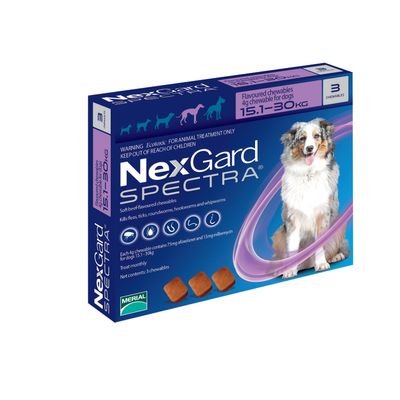 Nexgard Spectra Dog Large 3-pack 15.1-30 kg